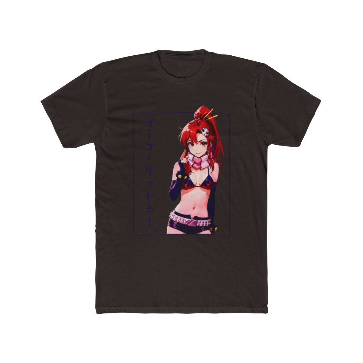 Yoko Littner Anime Tee: Gurren Lagann Manga Cotton T Shirt - alternate angle 2, merchandise