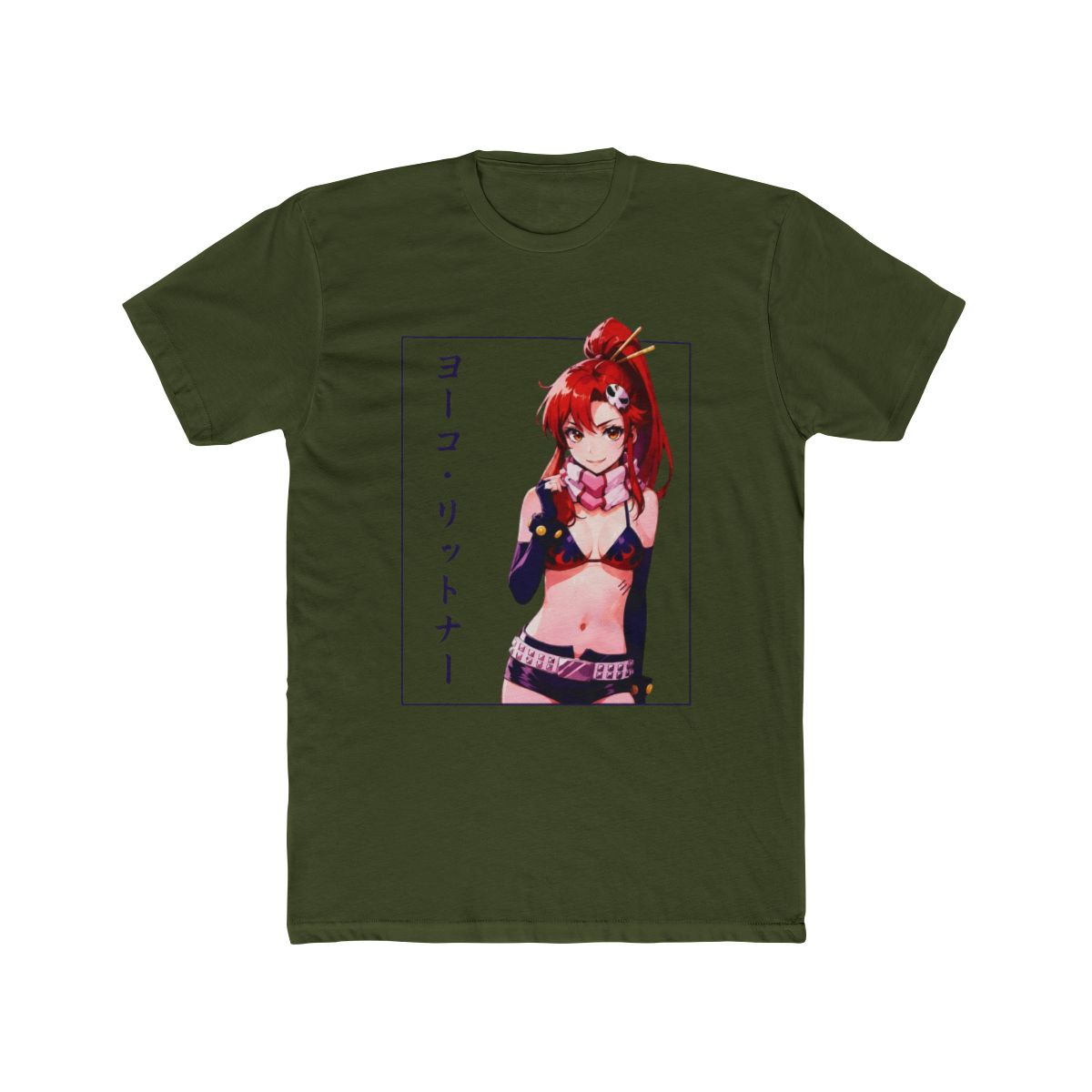 Yoko Littner Anime Tee: Gurren Lagann Manga Cotton T Shirt - alternate angle 5, merchandise