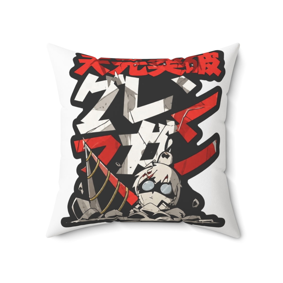 Gurren Lagann Anime Throw Pillow - alternate angle 5, merchandise