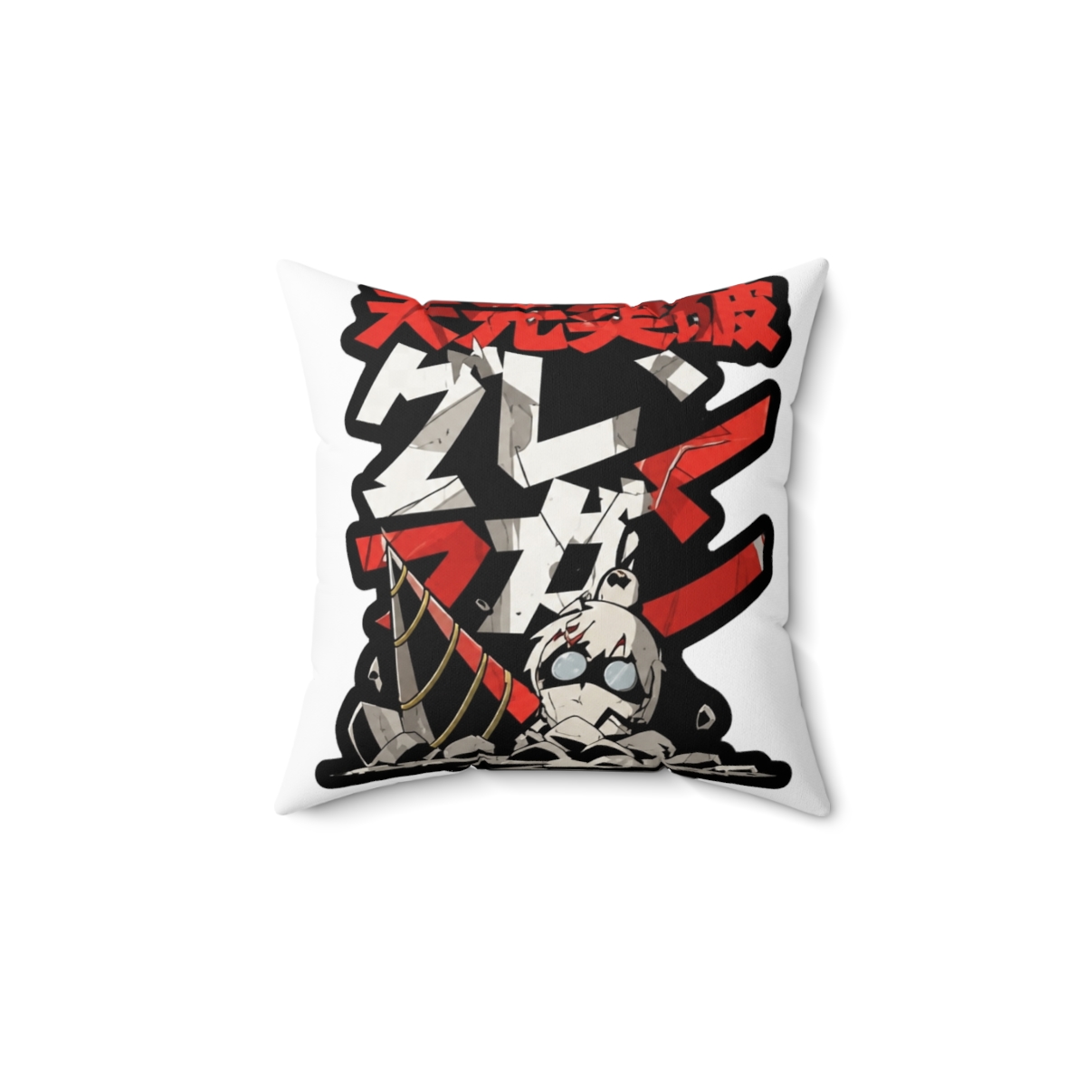 Gurren Lagann Anime Throw Pillow