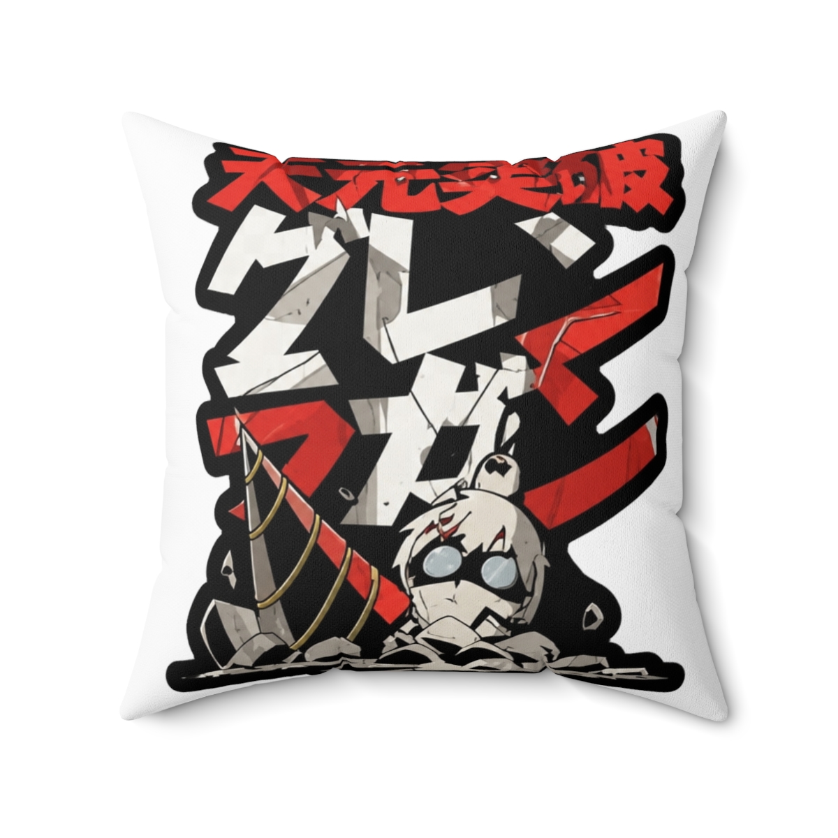 Gurren Lagann Anime Throw Pillow - alternate angle 2, merchandise