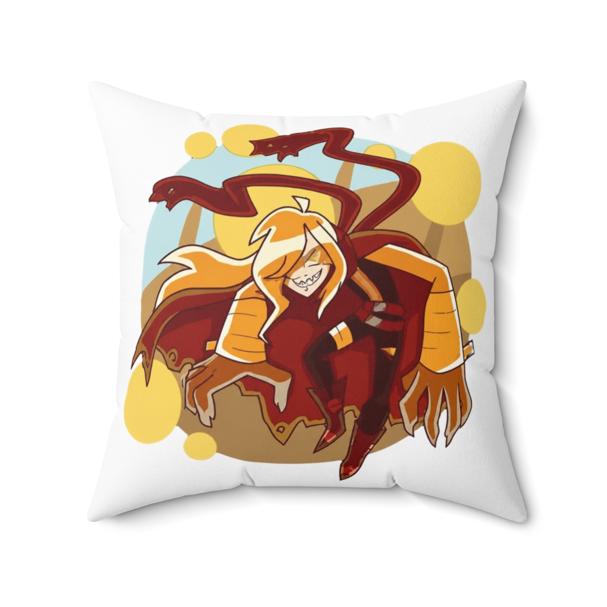 Gurren Lagann Anime Viral Throw Pillow - alternate angle 4, merchandise
